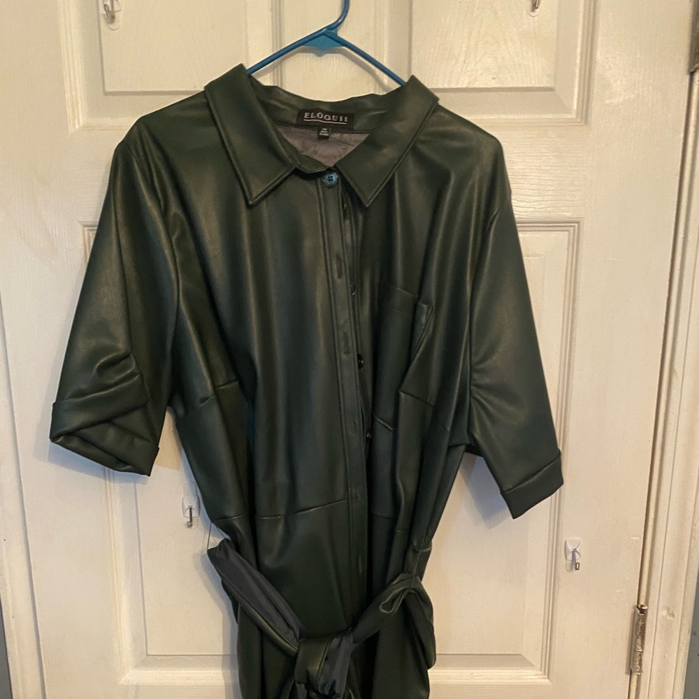 Elouqui faux leather dress